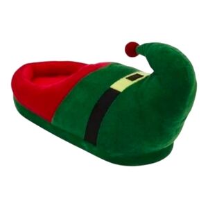 North Pole Big Kid's Elf Christmas‎ Slippers Red Green NWT Size S/M 2.5-3 Youth